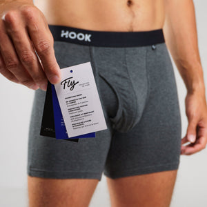 5 Fly Boxer Brief : Black, Charcoal, Navy