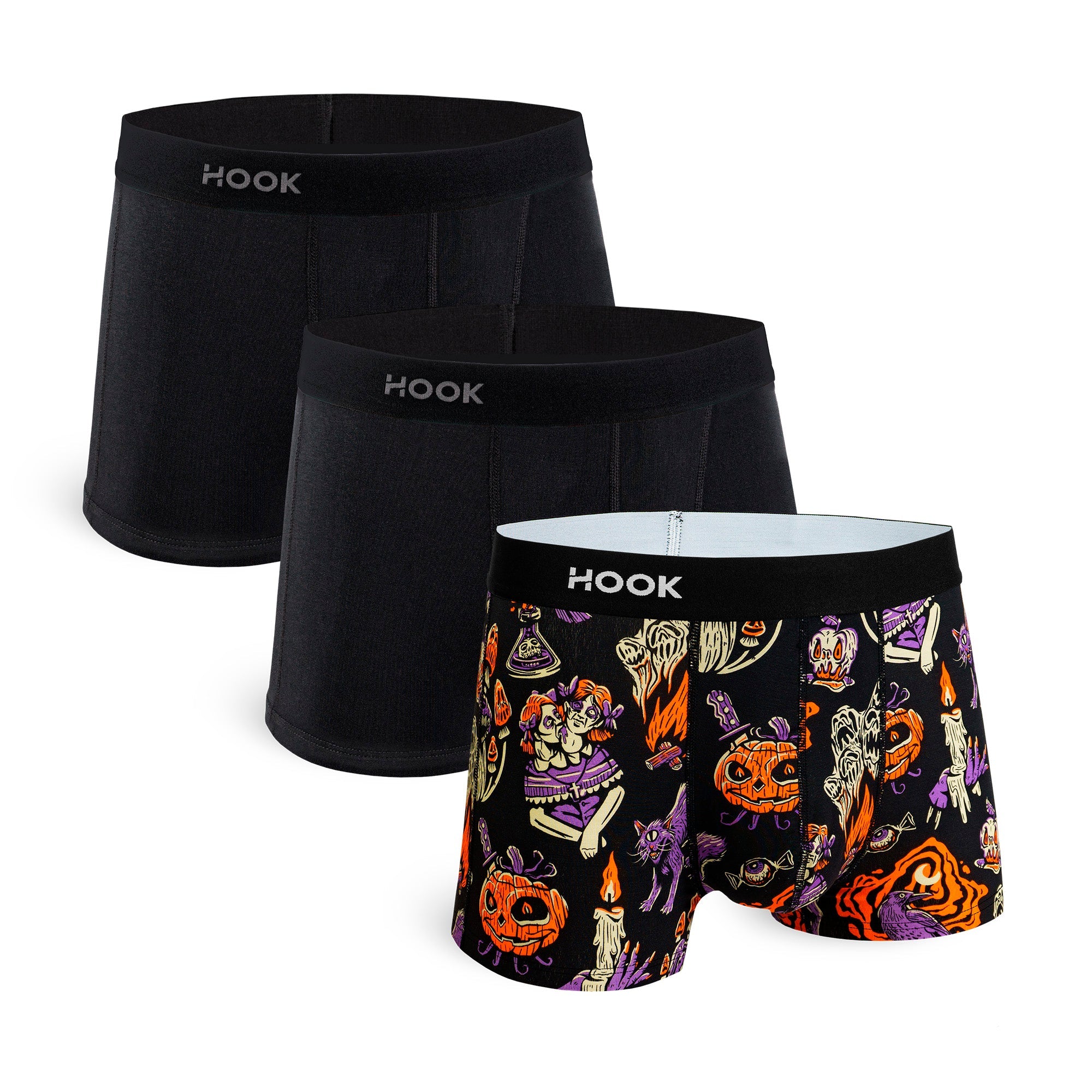 Pack Halloween : 3 boxers courts